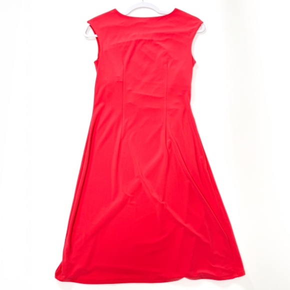 🌺👗 Dressbarn Coral Pink Midi Dress – Size Small – Retail: $50 🌸✨ - Picture 12 of 14